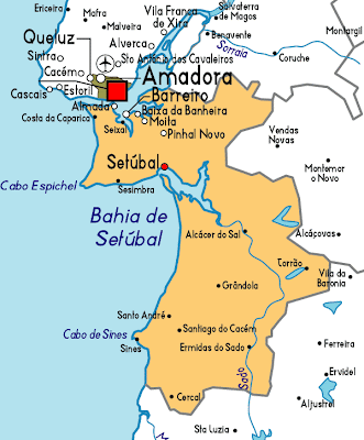 Setúbal Mapa da Cidade