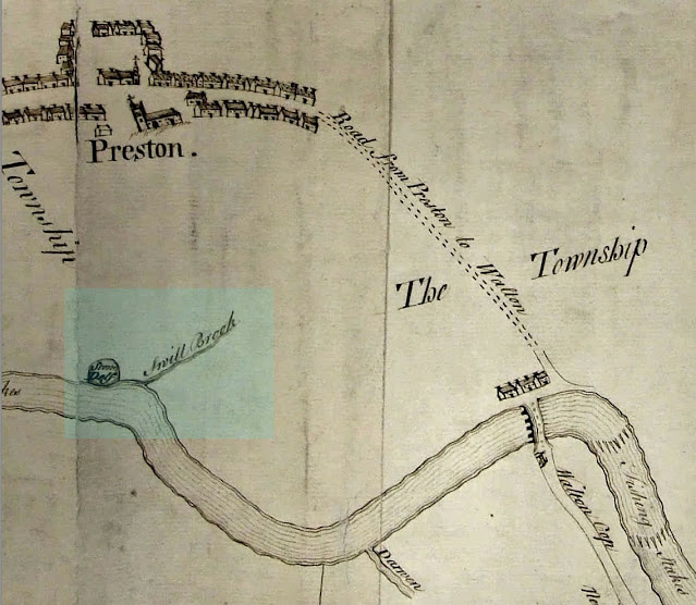 Robert Porter of Goosnargh 1756 Map of the River Ribble - Stone Delf