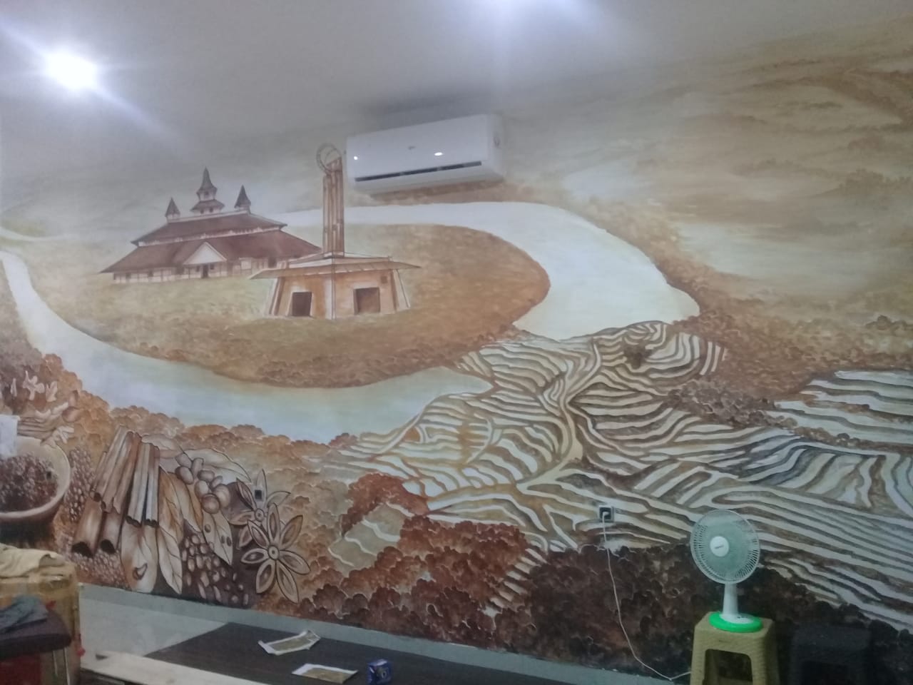 Seni Lukisan Mural Cafe Di Indonesia