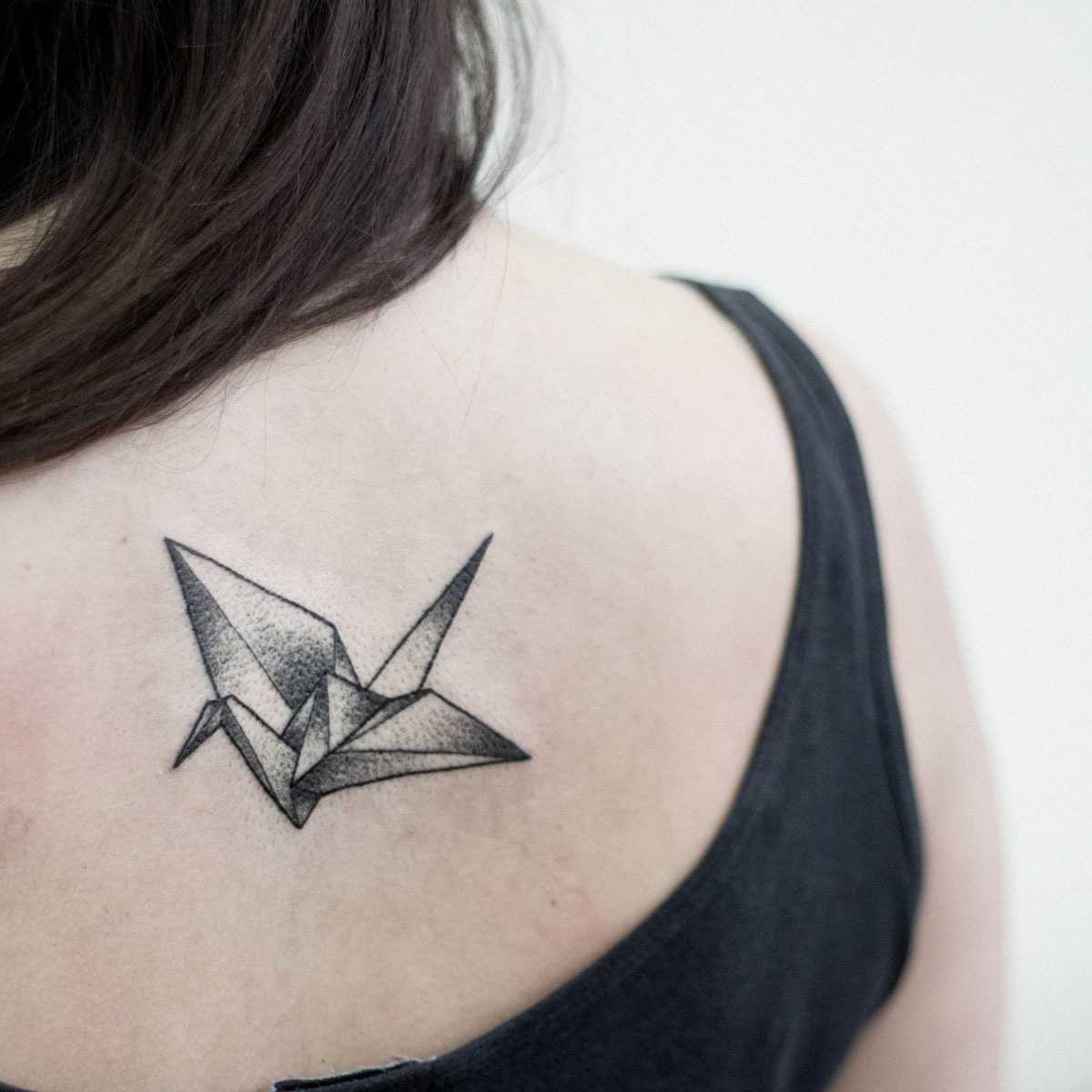 tatuajes de origami el arte de la papiroflexia