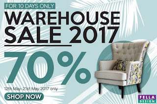 Fella Design Warehouse Sale Up to 70% Off at Bukit Subang Shah Alam (12 May - 21 May 2017)