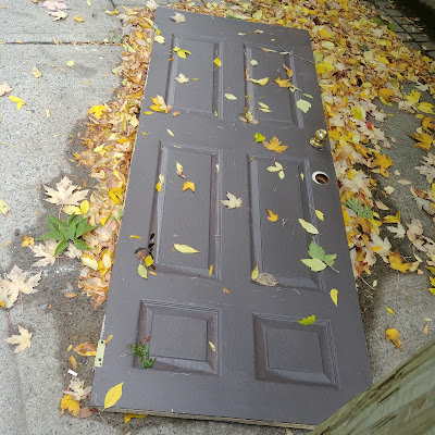 a door on the ground