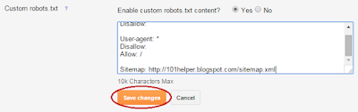 robots.txt for blogger