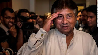 Recently arrested former president of pakistan Pervez Musharraf who has been sentenced to death.