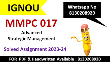 MMPC 011 Solved Assignment 2023-24 Social Processes and Behavioural Issues  MMPC 011 Solved Assignment 2023: MMPC 011 Solved Assignment 2023 MMPC 011 Assignment 2023-24 All IGNOU Assignment a vailable at our website. IGNOU University always being in picture due to its IGNOU Assignment Date Extended. In this post Student will Get MMPC 011 Solved Assignment 2023.  University: IGNOU Course: Social Processes and Behavioural Issues Language: ENGLISH Semester: 2023 Course: Social Processes and Behavioural Issues Session: 2023 Short Name: MMPC 011  Assignment Code: MMPC 011 /TMA/2022-23  Max. Marks: 100 Q1. What is organizational Behaviour? Discuss the society- environment- organisation interface impact on the behavior of individuals, citing examples. Q2. Briefly discuss different models to understand human behavior and explain their relevance in organisations. What are the determinants of personality and explain how personality traits impacts the orgnaisational behaviour, citing examples. Q3. What is stress and explain it’s impact on organisations. Explain different types of stress and it’s effects. How can stress be minimized, explain with relevant examples. Q4. Discuss the concept and evolution of organizational citizenship behaviour (OCB). Describe the antecedents of OCB and explain how organisation benefits with OCB, citing examples. Q5. (a) Briefly explain the dimensions of optimism and discuss how having optimism in work place helps organisaitons. (b) Briefly discuss the concept of spiritual intelligence in organisations and how spiritual intelligence has effect on managerial leadership. Explain with examples. IF YOU WANT FULL PDF THEN YOU CAN WHATSAPP 8130208920  MMPC 011 Solved Assignment 2023: for college kids – MMPC 011 Social Processes and Behavioural Issues Solved Assignment 2023, Students are advised that after successfully downloading their Assignments, you’ll find each and every course assignments of your downloaded. Candidates got to create separate assignment for the IGNOU Master Course, so as that it’s easy for Evaluators to ascertain your assignments.  IGNOU M.A. MBA (NEW) Solved Assignment  IGNOU MMPC Solved Assignment: MMPC 011 Solved Assignment 2023: Those students who had successfully submitted their Assignments to their allocated study centres can now check their Assignment Status. Alongside assignment status, they will also checkout their assignment marks & result. IGNOU MBA (NEW) Solved Assignment 2023: All this is often available in a web mode. After submitting the assignment, you'll check you IGNOU Assignment Status only after 3-4 weeks. it'd take 40 days to declare.  IF YOU WANT FULL PDF THEN YOU CAN WHATSAPP 8130208920 M.A. MBA (NEW) Solved Assignment The answer, of course, is to seek professional assistance. Candidates wishing to improve their grade point totals should always consider submitting a high-quality assignment as part of their preparation. Assignments are very important in increasing the grade points of your final grade; in fact, 30 percent of your final grade is determined by the assignment itself. As a result, if you follow the instructions carefully, getting high grades on your assignments is a simple job.