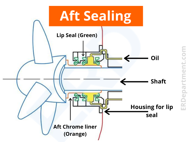 Lip seal and stern tube lubrication