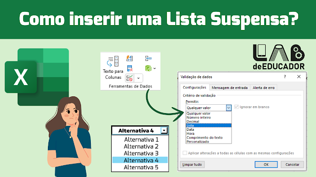 Tutorial: Como Adicionar uma Lista Suspensa no Excel?