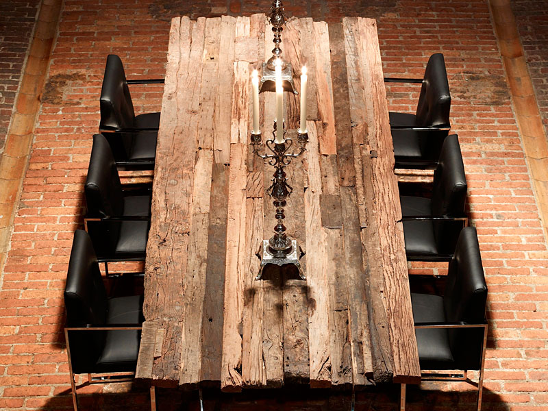 Old Wood Kitchen Table