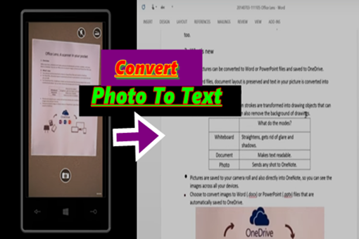 Cara Merubah foto Menjadi Teks
