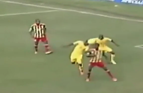 South Africa player Bernard Parker heads in an absolute world class own-goal against Ethiopia