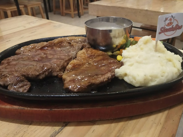 Sirloin, Steak, Mashed Potato