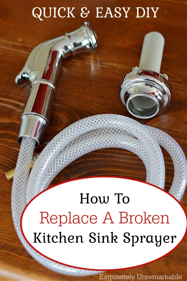 How To  Replace A Broken  Kitchen Sink Sprayer DIY