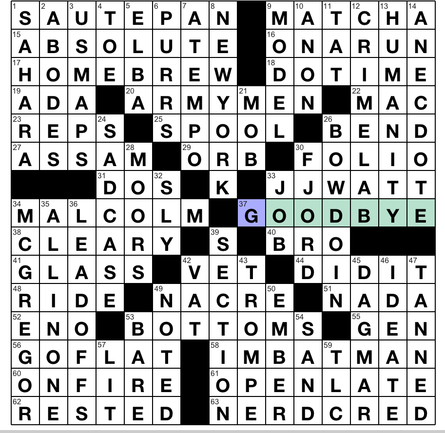 Rex Parker Does The Nyt Crossword Puzzle Classic