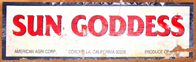 Sun Goddess label - photo by Shelley Banks