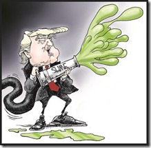 Trump slime cartoon rev