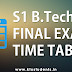 KTU B.Tech TimeTable for S1 Regular and Supply Examination-December 2016