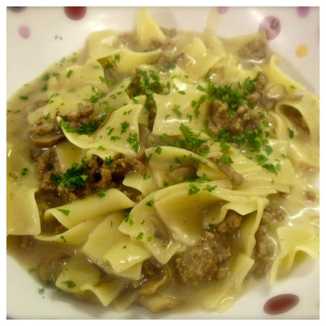 Creamy Mushroom and Beef Stroganoff by KaceyCooks