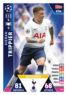 Match Attax UEFA Champions League 2018 2019 Tottenham Hotspur Set