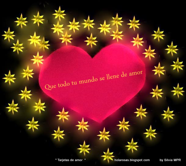 corazones con estrellas doradas mensajes frases de amor en regalo virtual de tarjeta postal.0251-2012.jpg