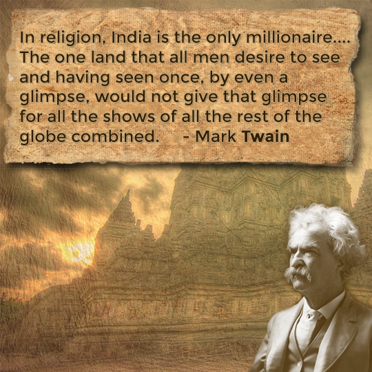 Mark Twain views on Indian religion and Secularism. -HBR Patel