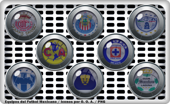Iconos de equipos de la liga mexicana de futbol