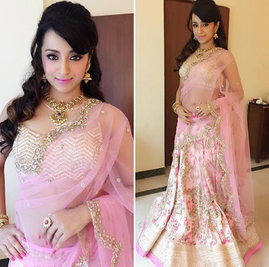 Trisha in Anushree Reddy Lehenga