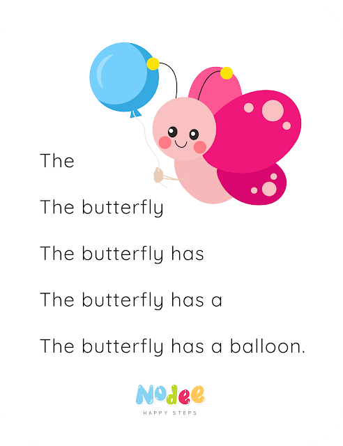 Reading fluency for kids - The Butterfly Story