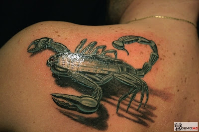 3d Scorpion tattoo 