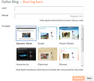 Cara Mudah Dan Gratis Membuat Blog Dengan Blogspot ala Kang Mundir 