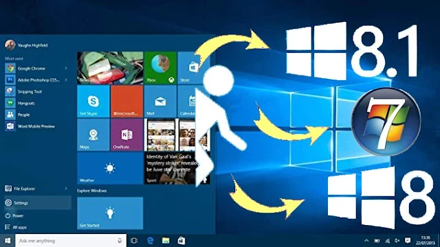 طريقة الرجوع من ويندوز 10 الى الاصدار السابق بعد القيام بالترقية (ويندوز 7 ، 8 ، 8.1)