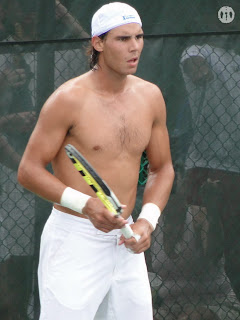 Rafael Nadal Shirtless at Cincinnati Open 2009