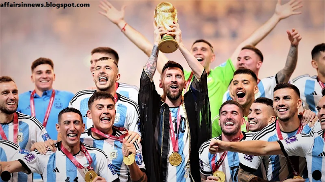 ARGENTINA TAKES HOME THE TROPHY AFTER WINNING FIFA FOOTBALL WORLDCUP QATAR 2022