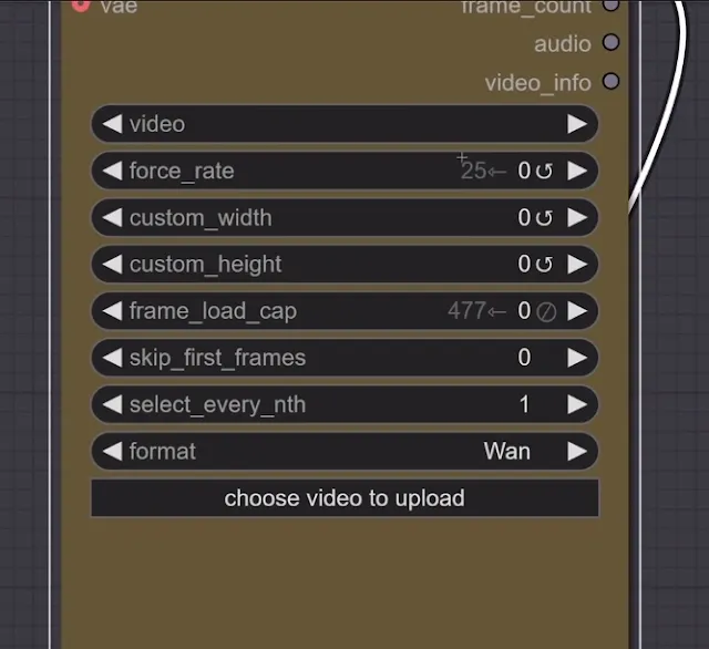 setup parameters