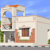 Plan and Elevation for 2BHK 745 Sq.Ft Plinth Area