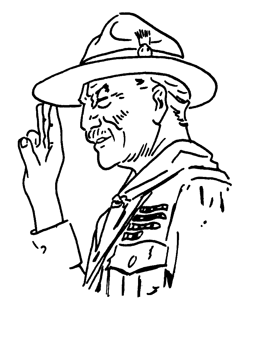 Kumpulan Gambar Baden Powell Hitam Putih Pramuka