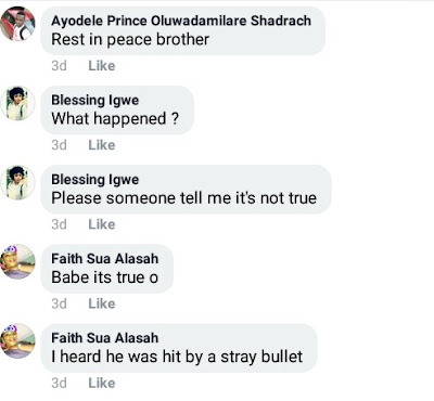 Final year student reportedly killed by stray bullet in Lagos