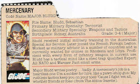 1983 Major Bludd, MIB, Mail Away, Filecard, Variant