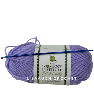 crochet lavender flower tutorial pattern