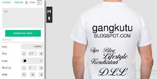 desain kaos belakang