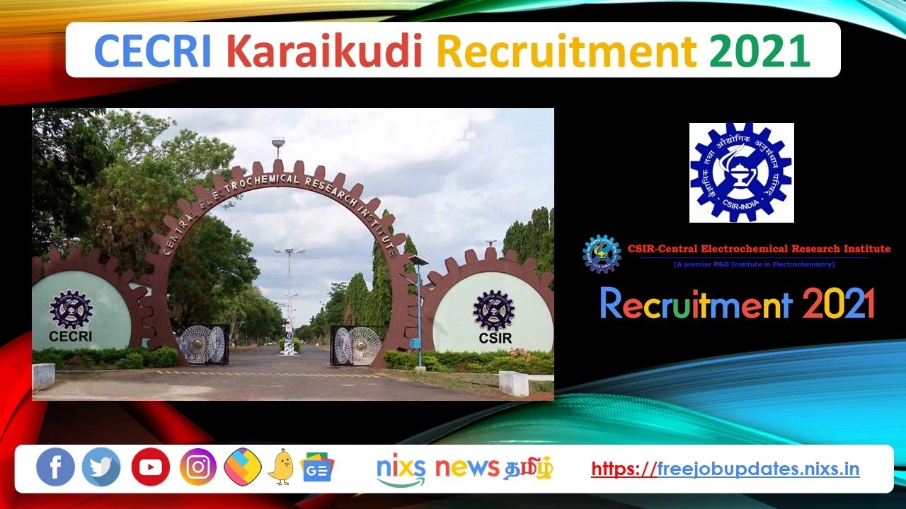 CECRI Karaikudi Recruitment 2021 54 Technical Assistant Posts - Apply Online