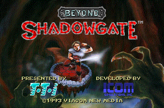 Beyond Shadowgate title screen