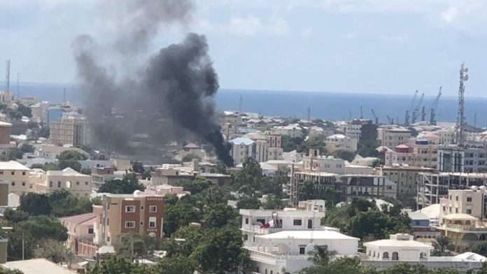 A suicide attack on an army camp in Mogadishu