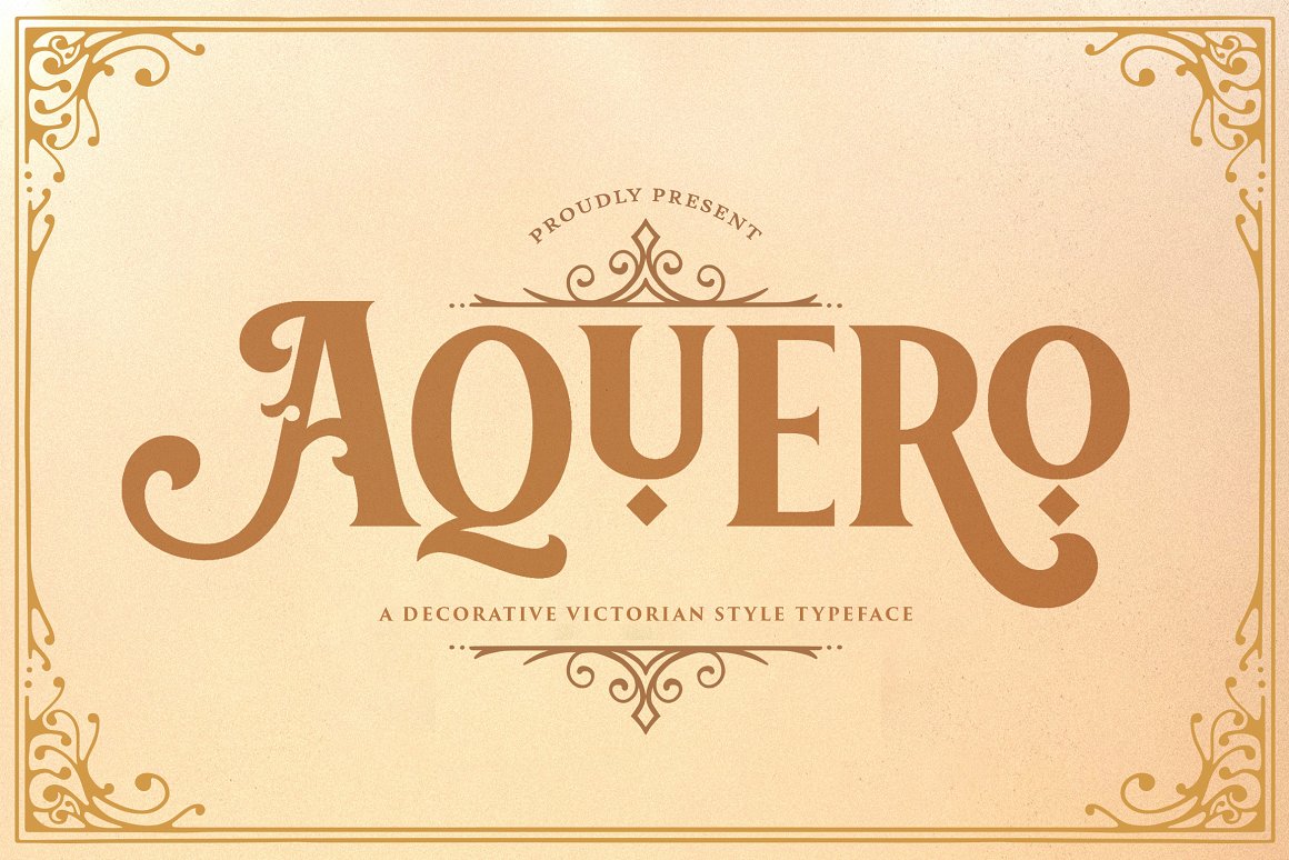 Aquero Font - Free Vintage VictorianTypeface