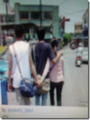 holding hands