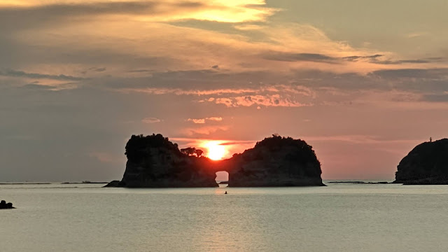 円月島 夕日 白浜 和歌山