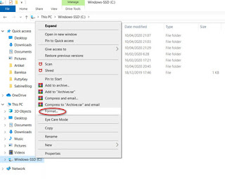 format disk fat32 to ntfs