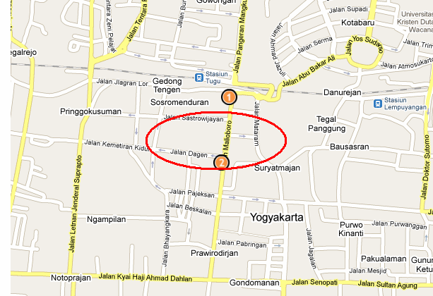 Peta Jalan Malioboro  Media Online Kecamatan Tepus