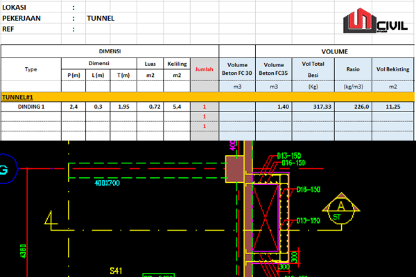 download_gambar_tunnel_format_autocad