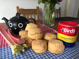 Rhubarb and Custard scone Ickworth