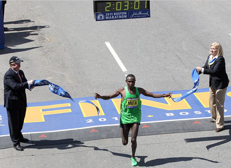 2011 boston marathon course. oston marathon course map